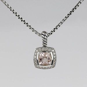 David Yurman Morganite Pendant Necklace